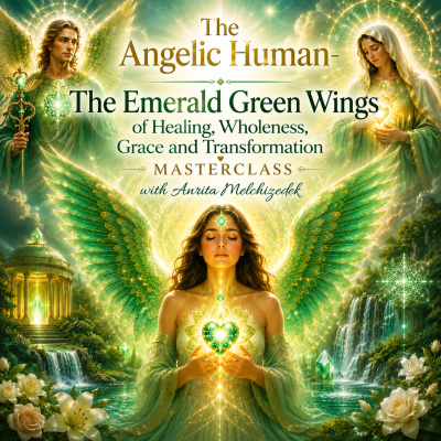 The Angelic Human -  The Emerald Green Wings of Healing, Wholeness, Grace and Transformation